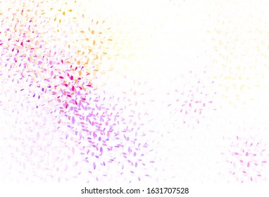 Light Pink, Yellow vector template with circles. Beautiful colored illustration with blurred circles in nature style. Design for your business advert.