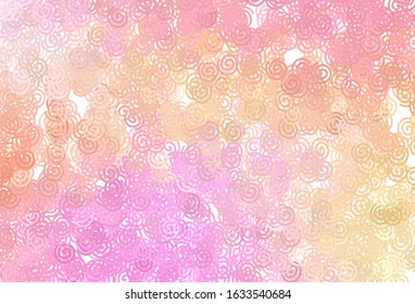 Light Pink, Yellow vector template with lines. A sample with colorful lines, shapes. Template for cell phone screens.