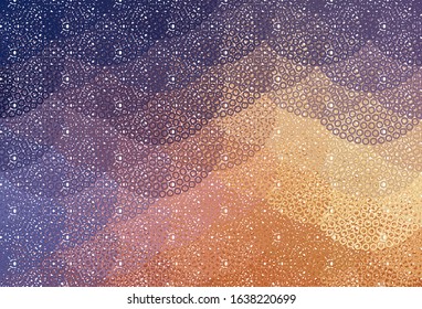 Light Pink, Yellow vector template with circles. Blurred decorative design in abstract style with bubbles. Pattern for textures of wallpapers.