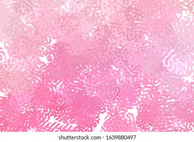 Light Pink, Yellow vector template with chaotic shapes. Modern abstract illustration with colorful random forms. Modern design for your business card.