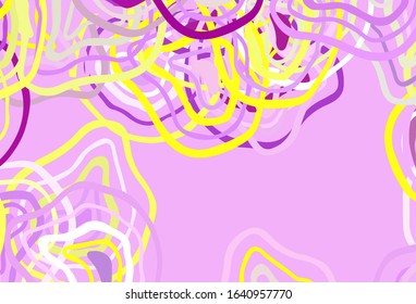 Light Pink, Yellow vector template with lines. Creative illustration in halftone style with gradient. The best colorful design for your business.