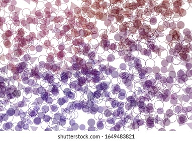 Planta vectorial amarillo rosa claro con cristales, círculos. Hermosa ilustración con círculos, triángulos en estilo natural. Diseño inteligente para sus anuncios.