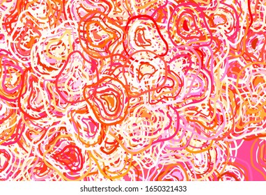 Light Pink, Yellow vector template with chaotic shapes. Simple colorful illustration with abstract gradient shapes. Background for a cell phone.