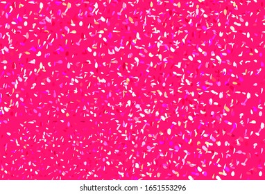Light Pink, Yellow vector template with circles. Beautiful colored illustration with blurred circles in nature style. Pattern for textures of wallpapers.