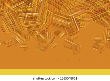 Plantilla vectorial amarillo rosa claro con círculos. Hermosa ilustración de color con círculos borrosos en estilo natural. Nueva plantilla para tu libro de marcas.