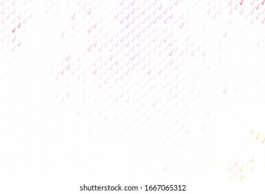 Light Pink, Yellow vector template with bent lines. Colorful abstract illustration with gradient lines. A completely new template for your design.