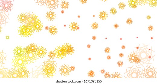 Plantilla vectorial rosa claro, amarillo con formas abstractas. Ilustración con formas coloridas en estilo abstracto. Diseño inteligente para su negocio.