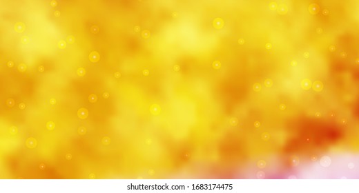 Light Pink, Yellow vector template with neon stars. Colorful illustration in abstract style with gradient stars. Theme for cell phones.