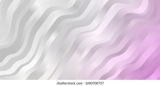 Light Pink, Yellow vector template with lines. Colorful illustration in abstract style with bent lines. Pattern for commercials, ads.
