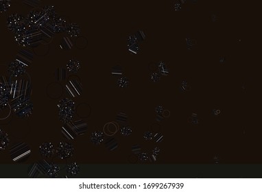 Plantilla vectorial amarillo rosa claro con círculos. Ilustración abstracta brillante con gotas borrosas de lluvia. Nueva plantilla para tu libro de marcas.