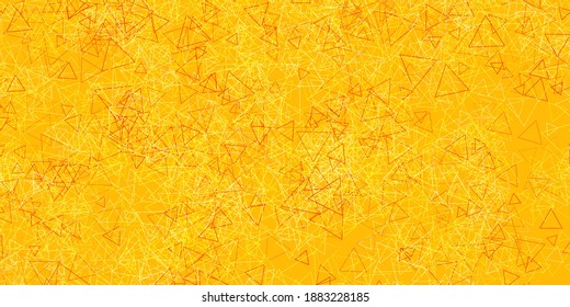 Plantilla vectorial amarillo rosa claro con formas triangulares. Magnífica ilustración abstracta con formas triangulares, formas. Una adición fácil a sus comerciales.