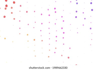 Light Pink, Yellow vector template with circles. Beautiful colored illustration with blurred circles in nature style. Pattern for beautiful websites.