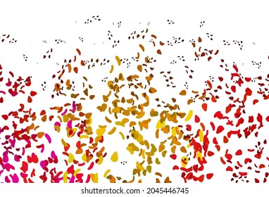 Light Pink, Yellow vector template with memphis shapes. Simple colorful illustration with abstract gradient shapes. Background for a cell phone.