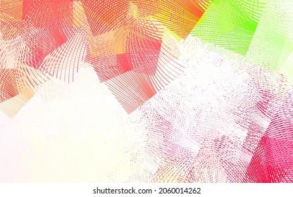 Light Pink, Yellow vector template with lines. Modern gradient abstract illustration with bandy lines. Abstract design for your web site.