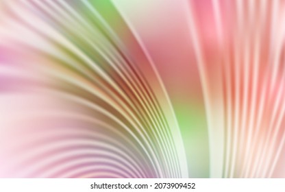 Light Pink, Yellow vector template with wry lines. A shining illustration, which consists of curved lines. Abstract style for your business design.