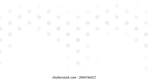 Light pink, yellow vector template with circles. Abstract illustration with colorful spots in nature style. Pattern for booklets, leaflets.