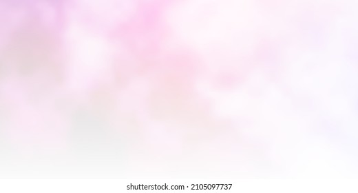 Light Pink, Yellow vector template with sky, clouds. Gradient illustration with colorful sky, clouds. Beautiful layout for uidesign.