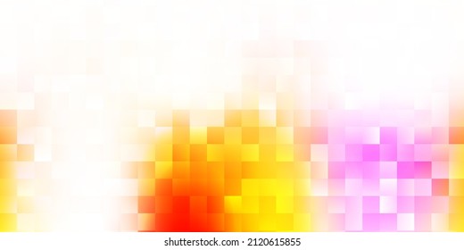 Plantilla vectorial amarillo rosa claro con formas abstractas. Ilustración abstracta moderna con formas aleatorias gradientes. Diseño moderno para tus anuncios.
