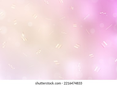 Light Pink, Yellow vector template with circles. Illustration with set of shining colorful abstract circles. Modern template for landing page.