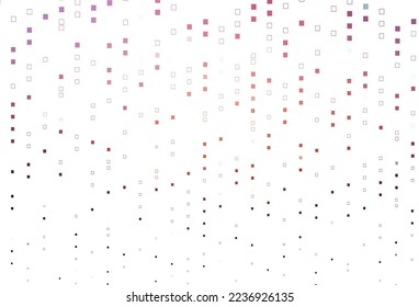 Light Pink, Yellow vector template with square style. Modern abstract illustration with colorful rectangles. Pattern for websites, landing pages.
