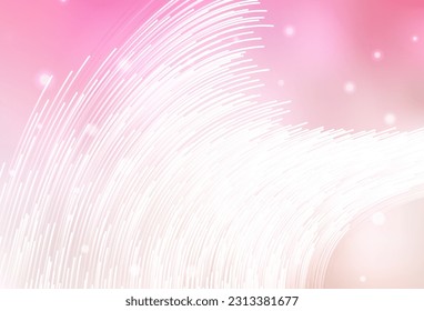 Plantilla vectorial amarillo rosa claro con líneas. Ilustración colorida en estilo abstracto con gradiente. Patrón elegante para un libro de marca.