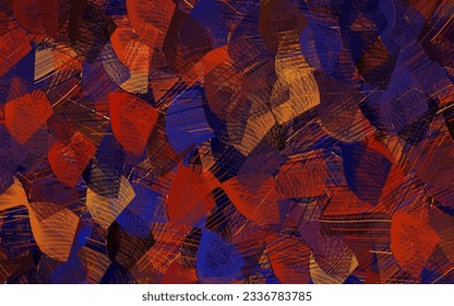 Plantilla vectorial amarillo rosa claro con líneas irregulares. Ilustración inteligente en estilo abstracto con líneas de degradado.  Fondo para pantallas de teléfonos móviles.