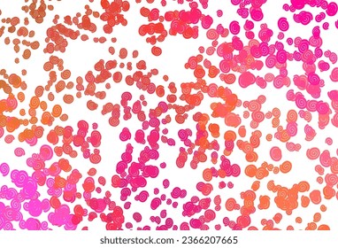 Plantilla vectorial amarillo rosa claro con líneas abstractas. Ilustración de nuevo color en estilo de mármol con gradiente. Nuevo diseño para tus anuncios, afiche, banner.