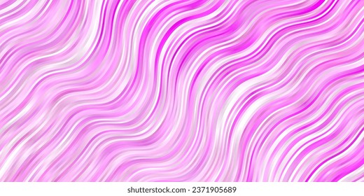 Light Pink, Yellow vector template with lines. Gradient illustration in simple style with bows. Pattern for booklets, leaflets.