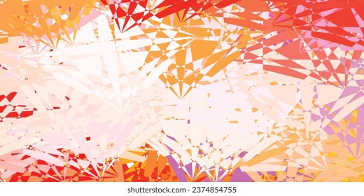 Light Pink, Yellow vector template with abstract forms. Colorful illustration with simple gradient shapes. Modern design for your ads.