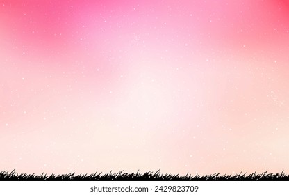 Light Pink, Yellow vector template with space stars. Modern abstract illustration with Big Dipper stars. Best design for your ad, poster, banner.
