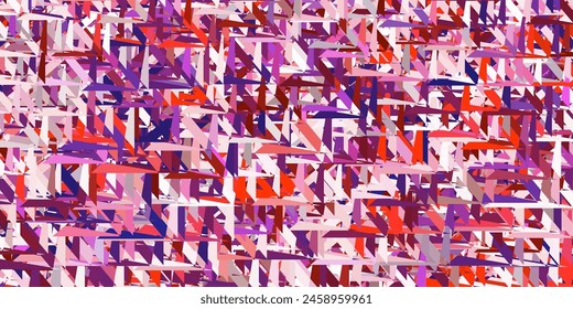 Hellrosa, gelbe Vektorgrafik Vorlage mit Dreieck-Formen. Intelligente abstrakte Illustration mit Dreiecksformen im modernen Stil. Vorlage für Werbung.