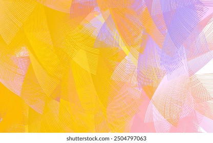 Light Pink, Yellow vector template with chaotic shapes. Colorful chaotic forms with gradient in modern style. Best smart design for your business.