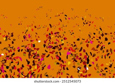 Light Pink, Yellow vector template with memphis shapes. Simple colorful illustration with abstract gradient shapes. Background for a cell phone.