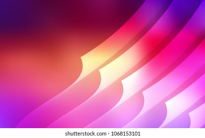 Light Pink, Yellow vector texture with colored lines. Modern geometrical abstract illustration with Lines. Smart design for your business advert.