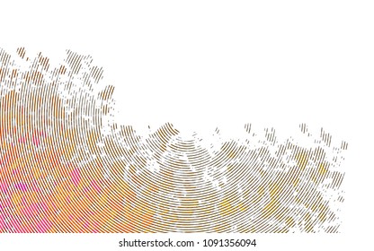 Light Pink, Yellow vector texture with colored lines. Decorative shining illustration with lines on abstract template. The pattern can be used as ads, poster, banner for commercial.