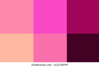 Light Pink, Yellow vector texture with collection of colors. Color palette with set of colors. Smart set of colors for your work as a designer.