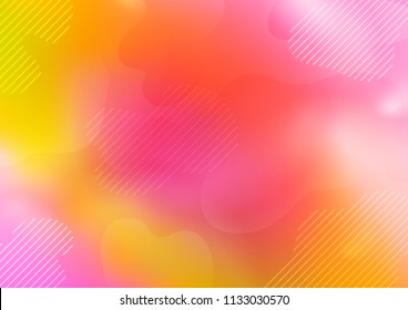 Light Pink, Yellow vector texture with colored lines. Blurred decorative design in simple style with lines. Smart design for your business advert.