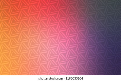 Light Pink, Yellow vector texture with triangular style. Glitter abstract illustration with triangular shapes. Pattern for commercials.