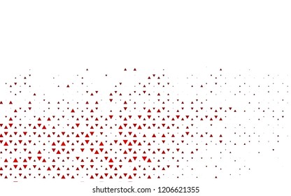 Light Pink, Yellow vector texture in triangular style. Abstract gradient illustration with triangles. Template for wallpapers.