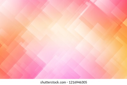 Light Pink, Yellow vector texture with colored lines. Decorative shining illustration with lines on abstract template. Template for your beautiful backgrounds.