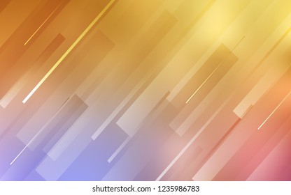 Light Pink, Yellow vector texture with colored lines. Blurred decorative design in simple style with lines. Pattern for ads, posters, banners.