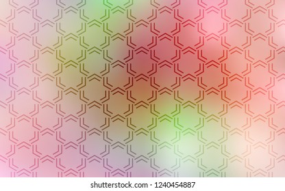 Light Pink, Yellow vector texture with colored lines. Decorative shining illustration with lines on abstract template. The pattern for ad, booklets, leaflets.