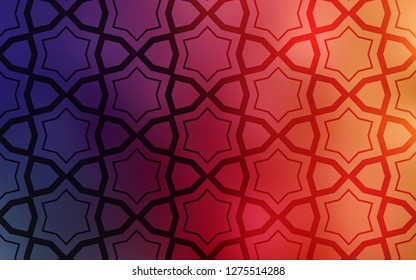Light Pink, Yellow vector texture with beautiful stars. Decorative illustration with stars on abstract template. Best design for your ad, poster, banner.