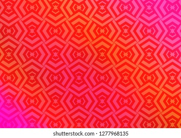 Light Pink, Yellow vector texture with colored lines. Shining colored illustration with narrow lines. Pattern for websites, landing pages.