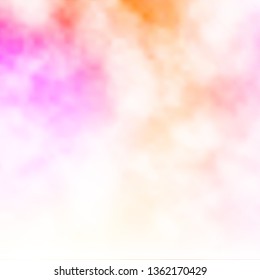 Light Pink, Yellow vector texture with cloudy sky. Colorful illustration with abstract gradient clouds. Pattern for your commercials.