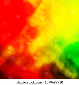 Light Pink, Yellow vector texture with circles. Abstract illustration with colorful spots in nature style. New template for your brand book.