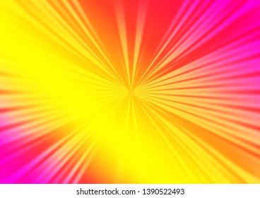 Light Pink, Yellow vector texture with colored lines. Decorative shining illustration with lines on abstract template. Smart design for your business advert.