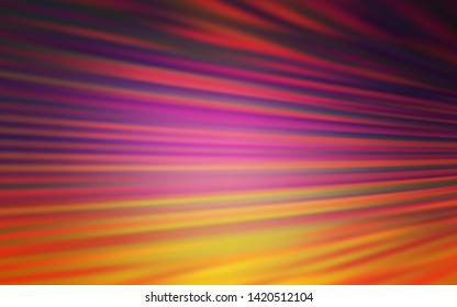 Light Pink, Yellow vector texture with colored lines. Shining colored illustration with sharp stripes. Template for your beautiful backgrounds.