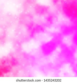 Light Pink, Yellow vector texture with beautiful stars. Shining colorful illustration with small and big stars. Pattern for websites, landing pages.