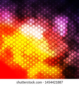 Light Pink, Yellow vector texture in rectangular style. Abstract gradient illustration with rectangles. Design for your business promotion.